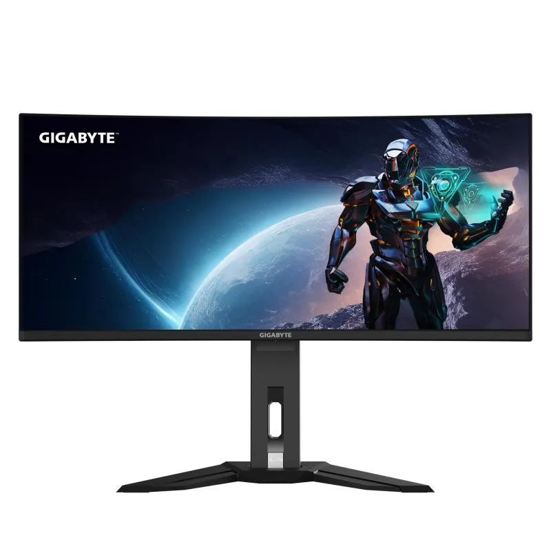 GIGABYTE GIGABYTE Moniteur de jeu courbÈ OLED WQHD MO34WQC2 de 34" - 3440 x 1440, 240Hz, 0.03ms, KVM, 250 cd/m≤, FreeSync Premium Pro, DisplayHDR True Black 400, HDMI 2.1, Displayport 1.4