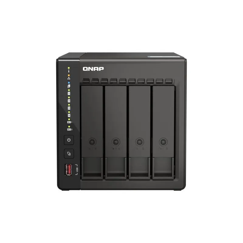 QNAP TS-462-2G serveur de stockage NAS Tower IntelÆ CeleronÆ N4505 2 Go DDR4 0 To QNAP QTS Blanc