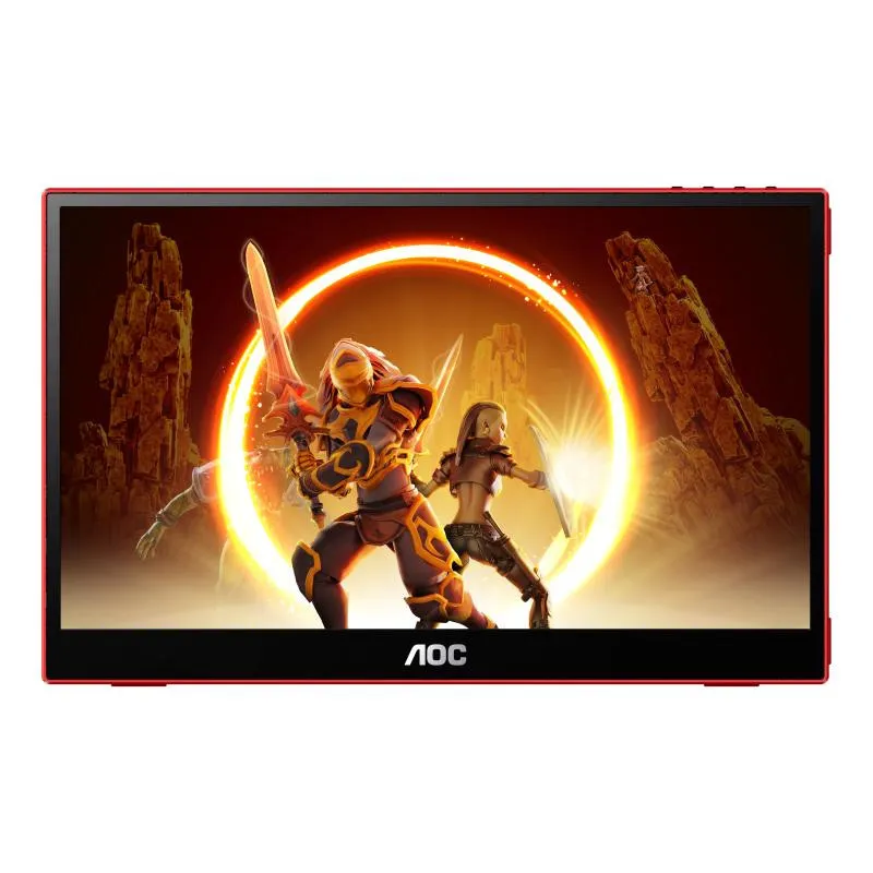 AOC AOC 16G3 tÈlÈviseur et moniteur portables Moniteur portable Noir, Rouge 39,6 cm (15.6") TFT 1920 x 1080 pixels