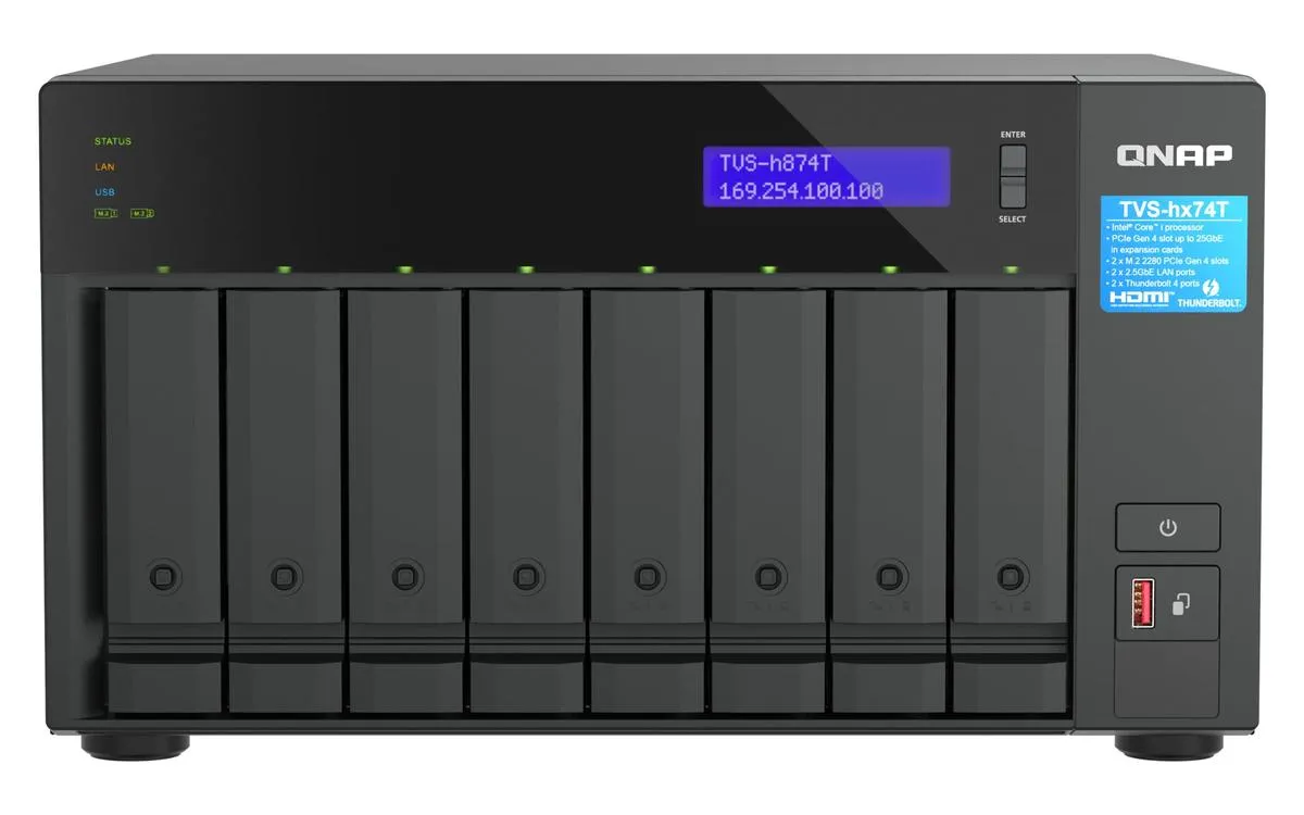 QNAP TVS-h874T h874T 874 To 8 bays