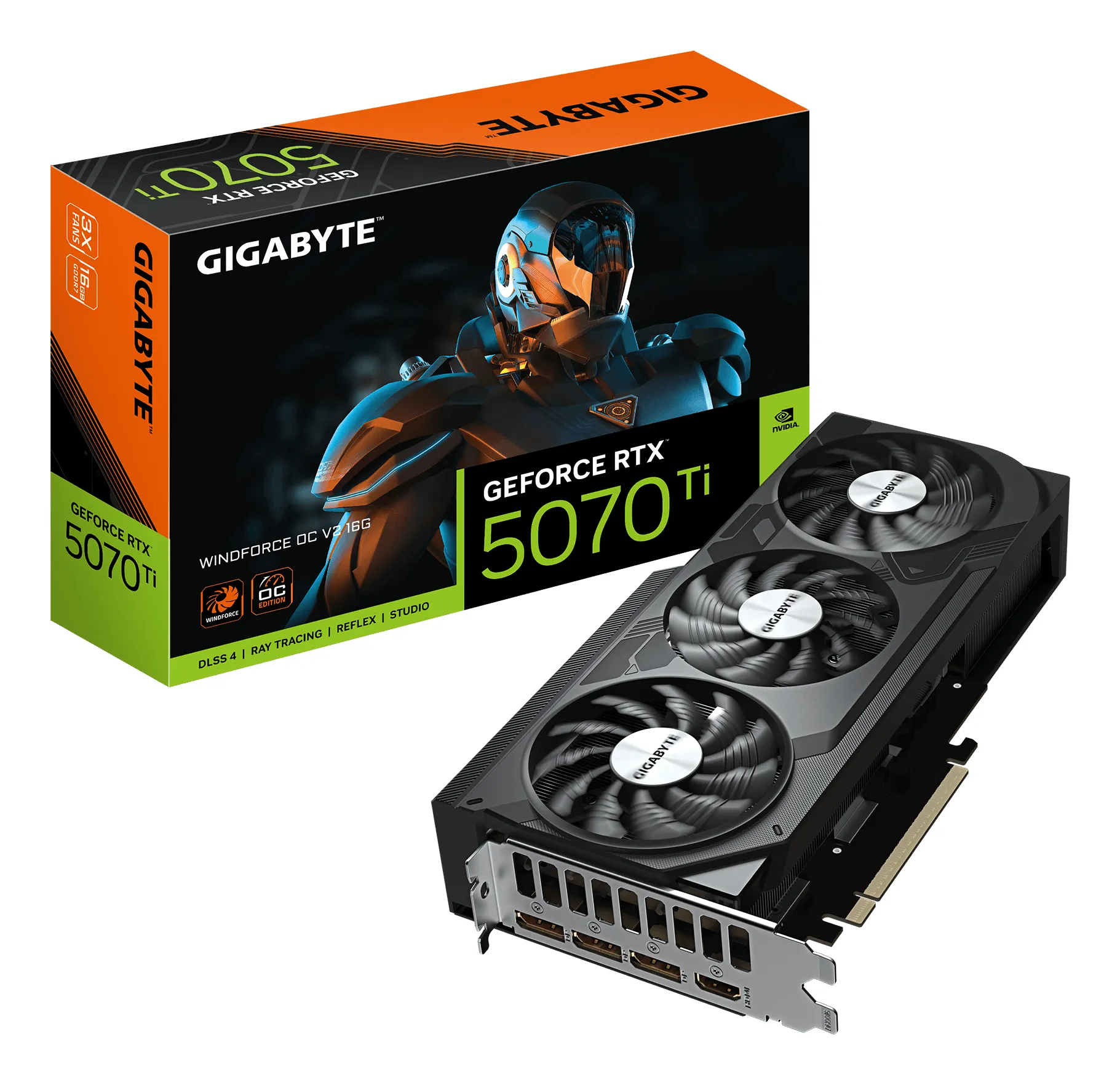 GIGABYTE WINDFORCE OC V2 OC V2 16GB 256bit PCI-E 5.0 2497MHz