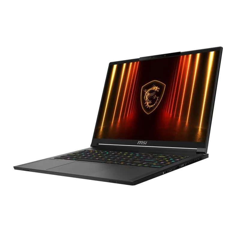 MSI MSI Stealth 16 AI A2HWGG-006FR Intel Core Ultra 7 255H Ordinateur portable 40,6 cm (16") Quad HD+ 32 Go DDR5-SDRAM 1 To SSD NVIDIA GeForce RTX 5070 Wi-Fi 7 (802.11be) Windows 11 Home Noir